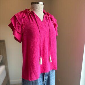 THML Isla Magenta Dressy Top